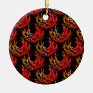 Ornamento De Cerâmica Padrão de Arte Abstrata Elegante Boho Moderno Fofo