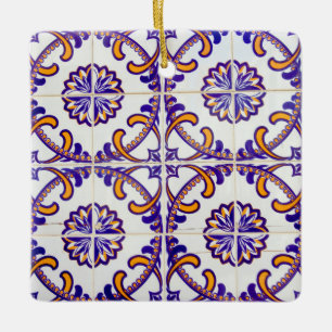 Ornamento De Cerâmica Padrão de azulejos close-up, Portugal