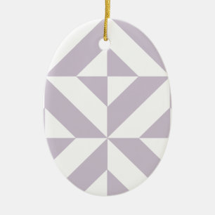 Ornamento De Cerâmica Padrão de Cubo de Deco Geométrico de Uvas Legal Pá