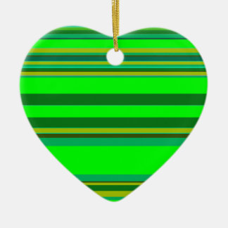 Ornamento De Cerâmica Padrão de Designer Personalizado de Faixa Verde Co