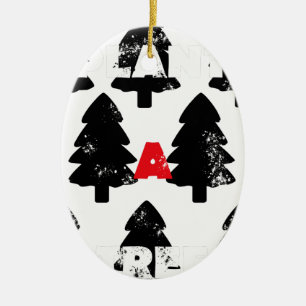 Ornamento De Cerâmica Padrão de plantar uma árvore