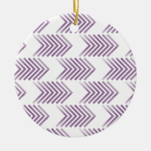 Ornamento De Cerâmica Padrão de Seta Tribal Roxo