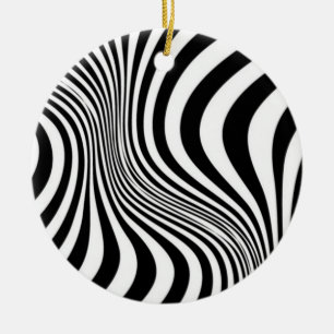 Ornamento De Cerâmica Padrão de textura de Impressão de pele zebra-88488