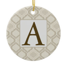 Padrão Elegante de Trellis marroquina em tons neut