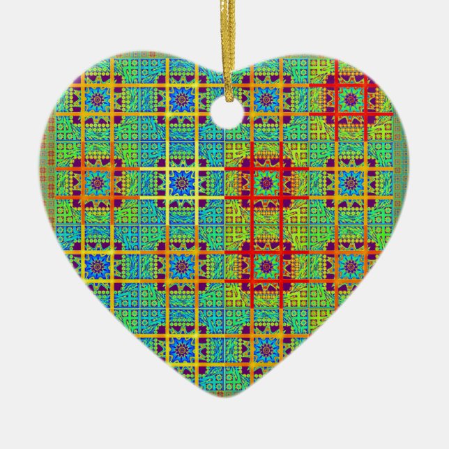 Ornamento De Cerâmica Padrão étnico maia tribal.jpg (Frente)