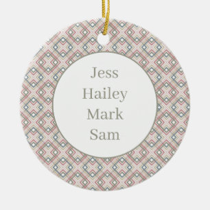 Ornamento De Cerâmica Padrão Geométrico bonito