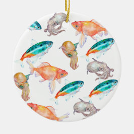 Ornamento De Cerâmica Padrão náutico