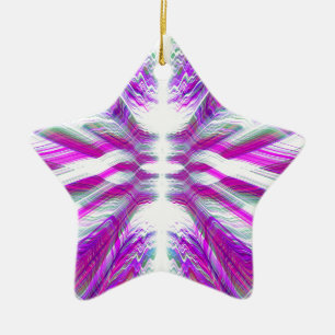 Ornamento De Cerâmica Padrão psíquico roxo