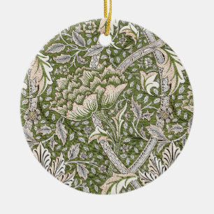 Ornamento De Cerâmica : Padrão Verde Windrush de William Morris: Vintage