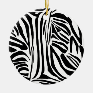 Ornamento De Cerâmica Padrão zebra