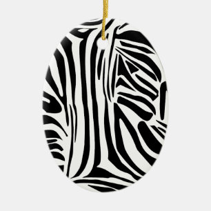 Ornamento De Cerâmica Padrão zebra