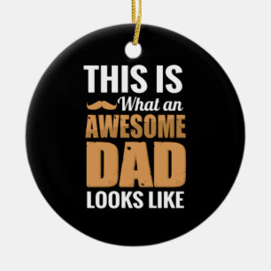 Ornamento De Cerâmica Padre Gift Um Pai Incrível