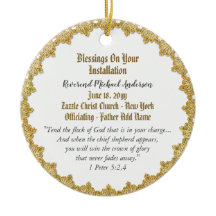 Padre Personalizado de Presente de Instalação do P