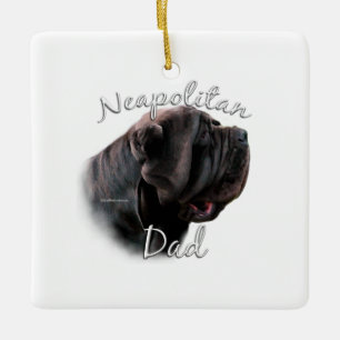 Ornamento De Cerâmica Pai 2 Mastiff napolitano