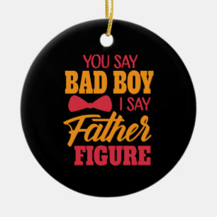 Ornamento De Cerâmica Pai de presentes Eu Digo "Padre Figura"