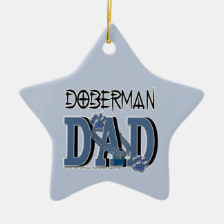 Ornamento De Cerâmica PAI do Doberman