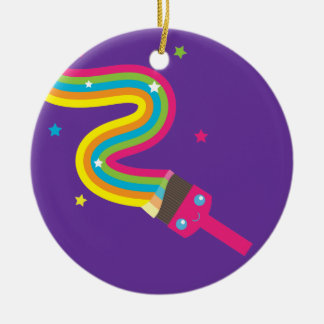 Ornamento De Cerâmica Paint Brush Ornament