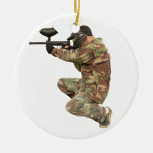 Ornamento De Cerâmica Paintballing