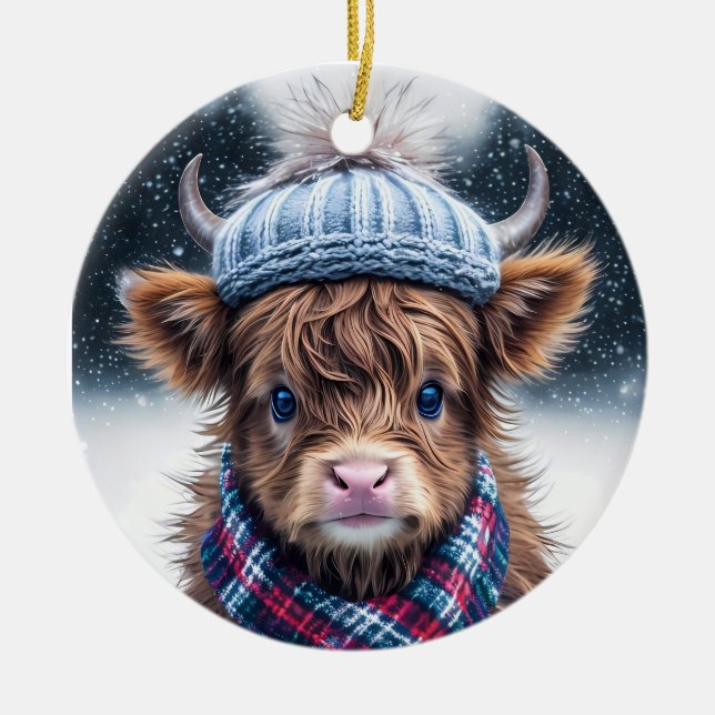 Ornamento De Cerâmica País da fazenda russa (Frente)