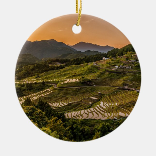 Ornamento De Cerâmica Paisagem (Frente)
