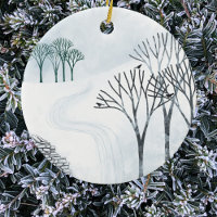 Paisagem da neve do inverno