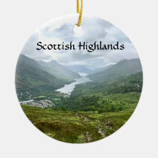 Ornamento De Cerâmica Paisagem de Loch Leven em Terras Escocesas