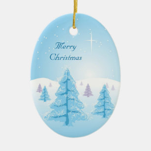 Ornamento De Cerâmica Paisagem de Natal