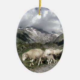 Ornamento De Cerâmica paisagem de pirenéus