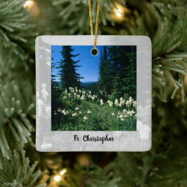 Ornamento De Cerâmica Paisagem do Padre Personalizada