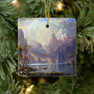 Ornamento De Cerâmica Paisagem Vintage, Lago Tahoe por Albert Bierstadt