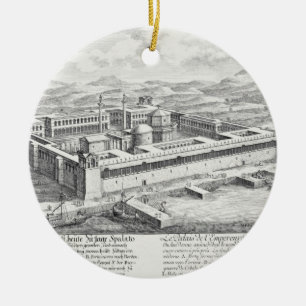 Ornamento De Cerâmica Palácio de Diocletian (245-313), separação,