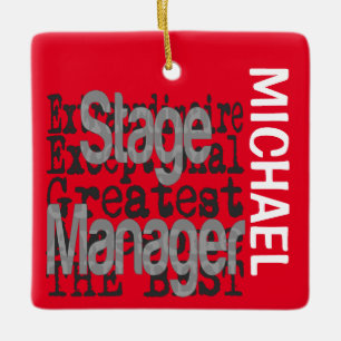 Ornamento De Cerâmica Palco Manager Extraordinário PERSONALIZADO
