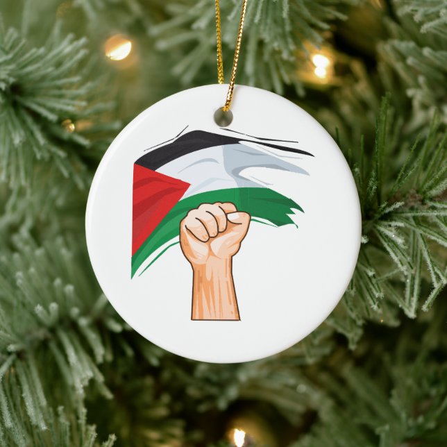 Ornamento De Cerâmica Palestina (Árvore)