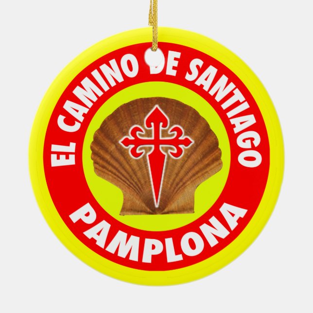 Ornamento De Cerâmica Pamplona (Traseira)