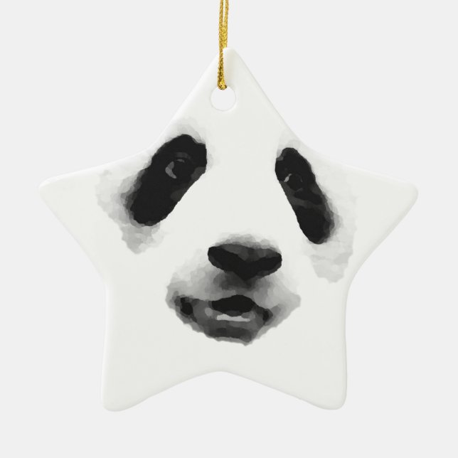 Ornamento De Cerâmica Panda (Frente)