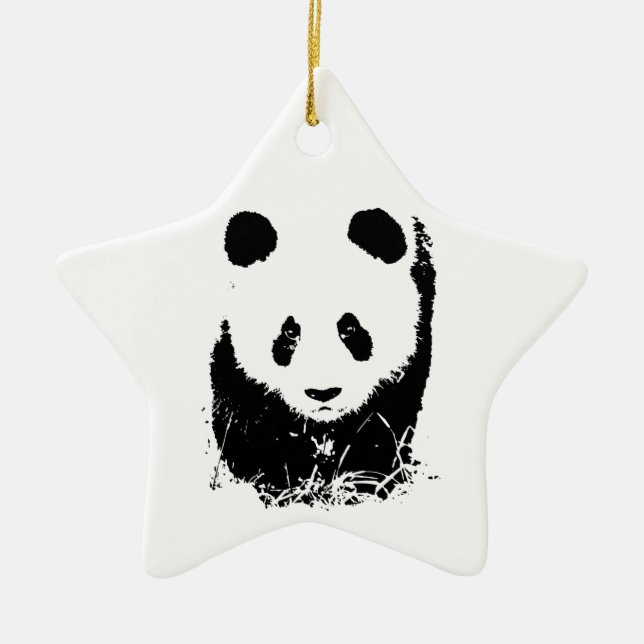 Ornamento De Cerâmica Panda (Frente)