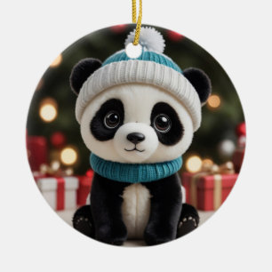 Ornamento De Cerâmica Panda de Férias
