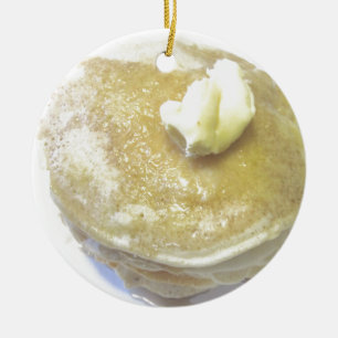 Ornamento De Cerâmica Panquecas do amor