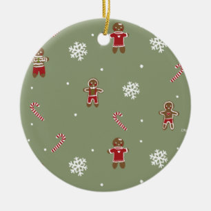 Ornamento De Cerâmica Pão de especiarias Natal
