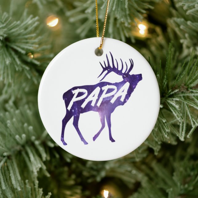Ornamento De Cerâmica Papa Deer (Árvore)