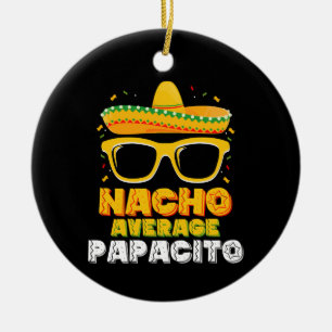 Ornamento De Cerâmica Papacito Nada Mediano Dia das Familias Pai Cinco D