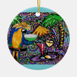 Ornamento De Cerâmica Papagaio da Festa de Praia