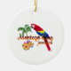 Ornamento De Cerâmica Papagaio Tropical de Montego Bay Jamaica (Frente)