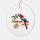 Ornamento De Cerâmica Papagaio Tropical de Montego Bay Jamaica (Lateral)