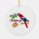 Ornamento De Cerâmica Papagaio Tropical de Montego Bay Jamaica (Traseira)