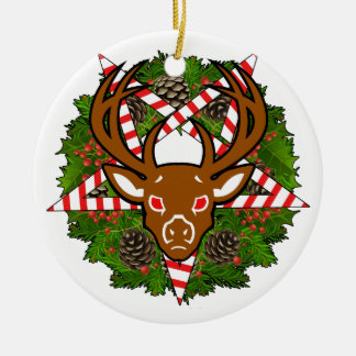 Ornamento De Cerâmica Papai noel da saraiva