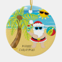 Papai Noel de Coquetel Tropical Natal Havaiano