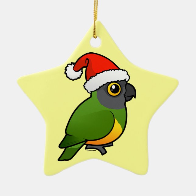 Ornamento De Cerâmica Papai noel de Senegal (Frente)