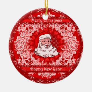 Ornamento De Cerâmica Papai noel lindo do Natal que pendura a decoração