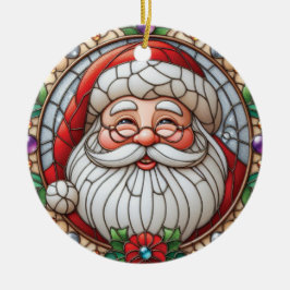 Ornamento De Cerâmica Papai Noel Natal Vintage